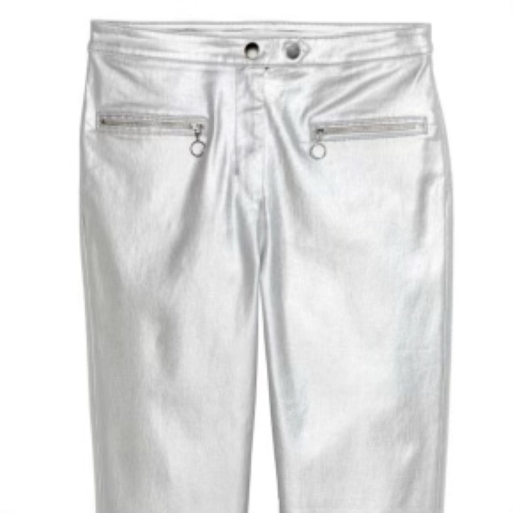 WITH TAGS NEVER WORN SUPER CUTE H&M Silver Pants